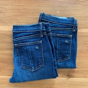 RAG AND BONE SKINNY JEANS BUNDLE- 2 PAIRS